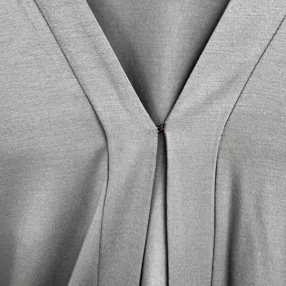 Logo Gray Green Print Long Sleeve Single Front Clasp Cardigan Womens Medium - Picture 6 of 8